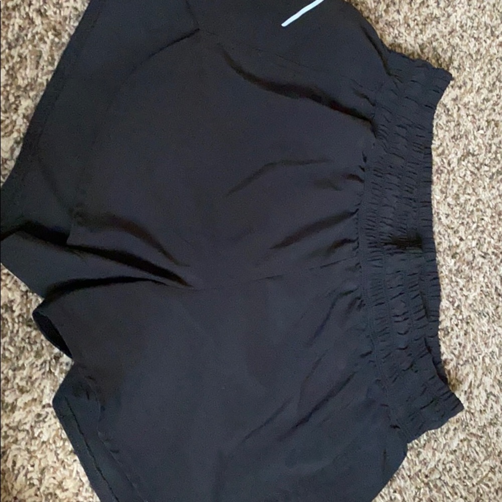 All in motion black running shorts